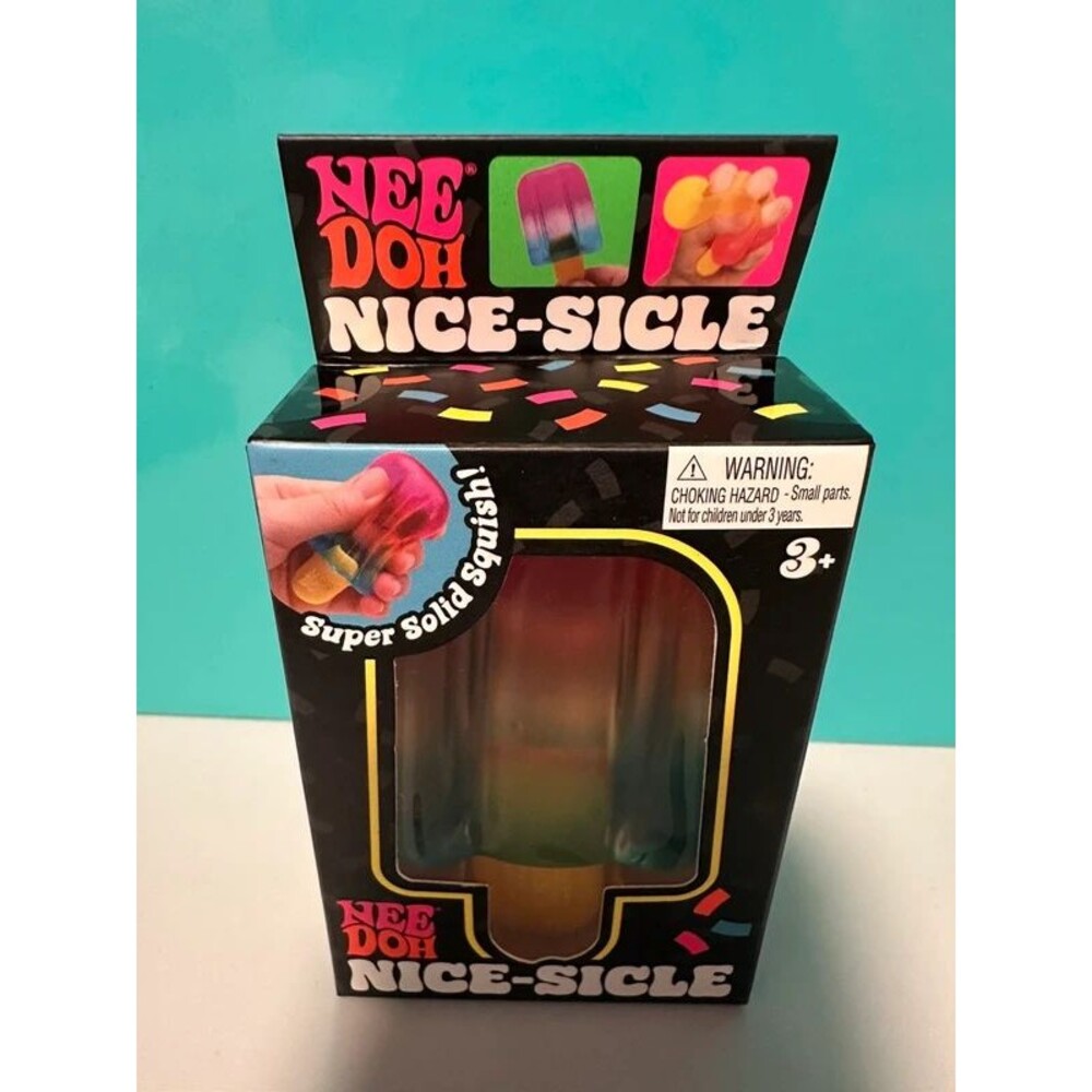 NeeDoh Nice-Sicle Super Solid Squish Squishy Fidget Toy Popsicle
